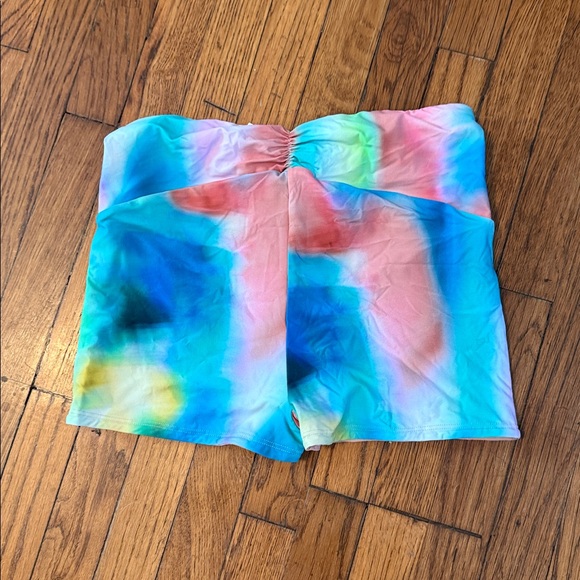 Citrus Colorful tie-dye reversible swim boy shorts Large - Picture 4 of 6
